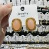 Boucles d'oreilles Studs Perle Rectangulaires Vintage Acier Inoxydable Femmes Plaqué Or Couleur Charms Mode Accessoires Bijoux