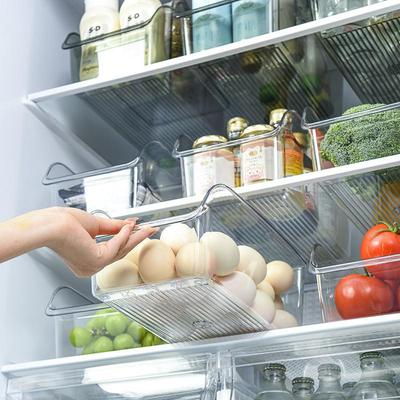 Plastic Kitchen Drawer-Style Refrigerator Storage Box for Eggs and Frozen Food