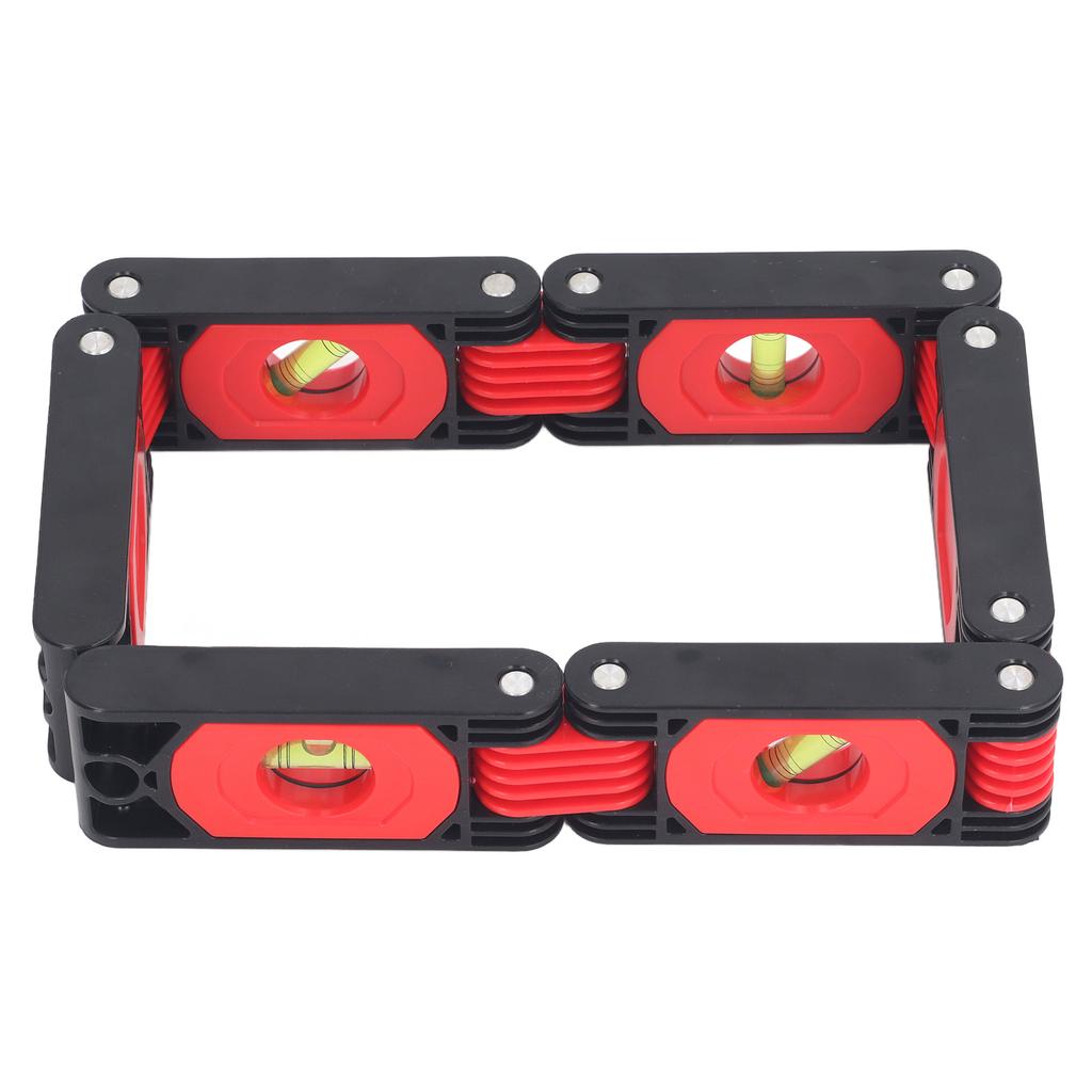 Faltbare Wasserwaage, 72 cm, mehrere Winkel, präzise Messung, 6 Abschnitte, magnetisches Faltwasserwaagen-Messwerkzeug