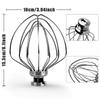 Hot K45Ww 6-Wire Whip Attachment Kitchenaid For Tilt-Head Stand Mixer For Kitchen Whisk Mixer Head For Egg Heavy Cream Beater