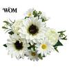 Romantische Ästhetische Blumen für Schlafzimmer Sonnenblumen Künstliche Blumen, Realistisches Fake-Bouquet Hochzeit Zuhause, Rustikale Wiederverwendbare Seidenblumenstiele