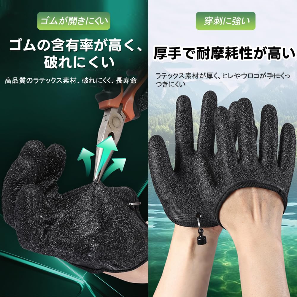 Makuki Fishing Gloves, Cut Resistant, Fishing Gloves, Fish Catching Gloves,