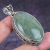 Natural Green Apatite Gemstone 925 Sterling Silver Jewelry Pendant 2.05" ETC-14641