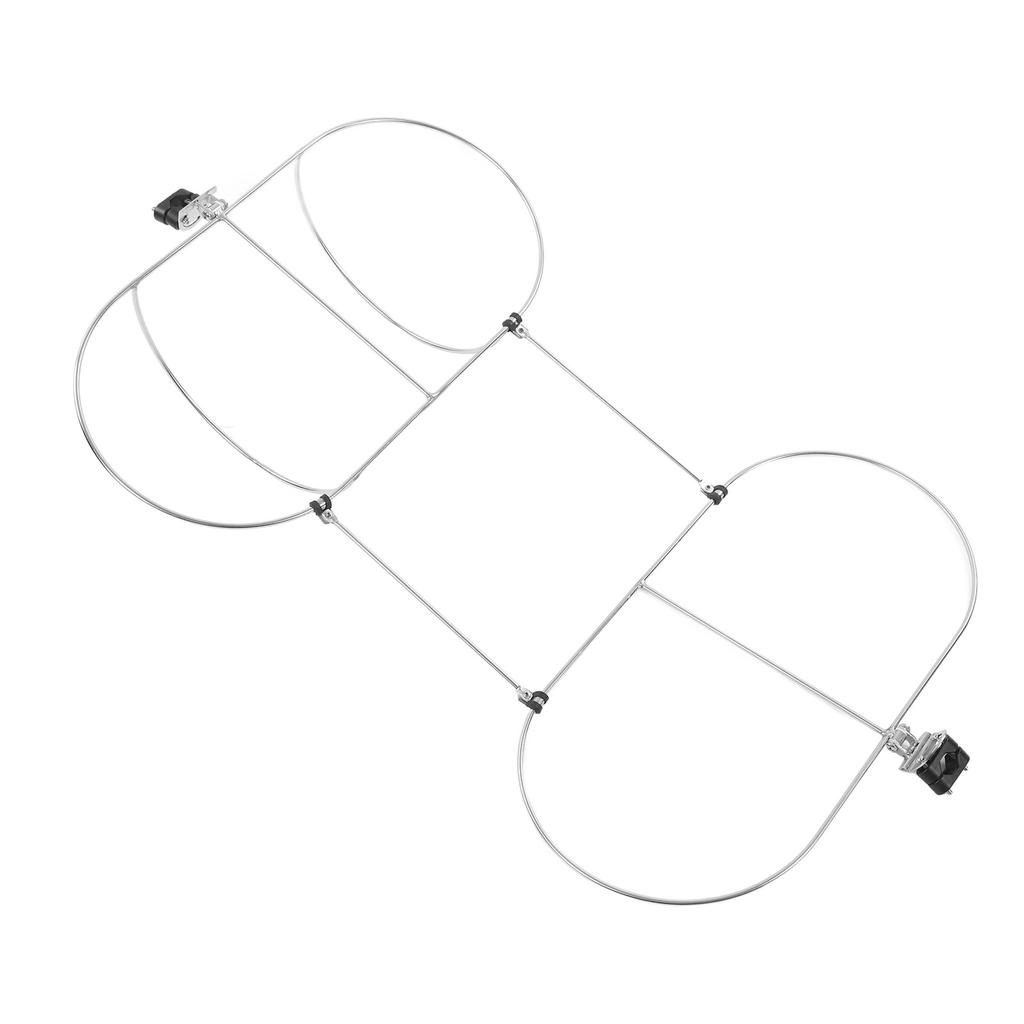 Klappbarer Bootsfenderhalter Rack 304 Edelstahl Doppel-Fenderhalter für 7 8in bis 1in Reling Marine Yacht