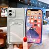 Transparent Card Slot Bag Holder Phone Case For Xiaomi 13T Pro Case Redmi Note 12 11 10 9 8 Pro 13C 12C Poco X5 X3 Pro M5 Cover