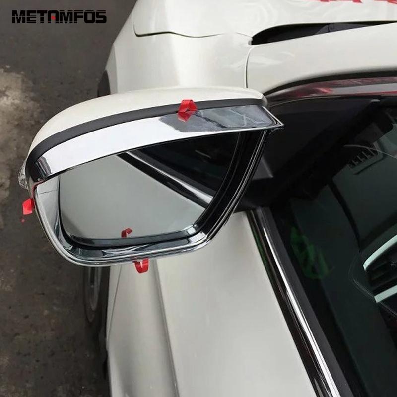 Rear View Side View Mirror Visor Sun Shade Rain Guard Shield For Nissan Murano 2015- 2024 Chrome Accessories Car Styling