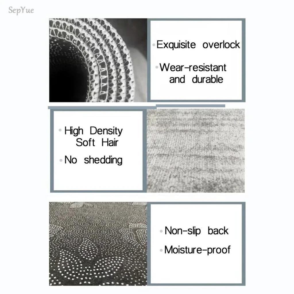 HOMZY Küchenmatte Teppich für Boden Hauseingang Fußmatte Schlafzimmer Wohnzimmer Dekor Bettvorleger Flur Balkon Badezimmer Rutschfeste Matte