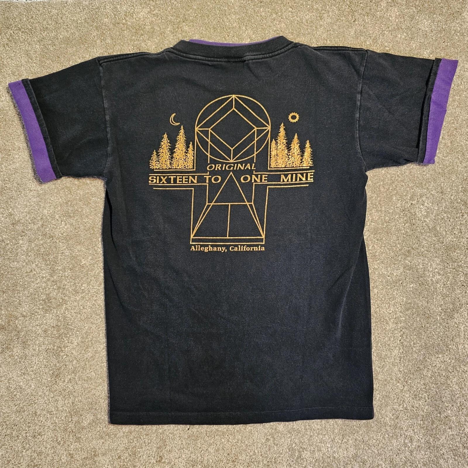 Vtg 80s Sixteen To One Mine T-shirt Mens M Belton Double Sleeve Single Gold Rush M