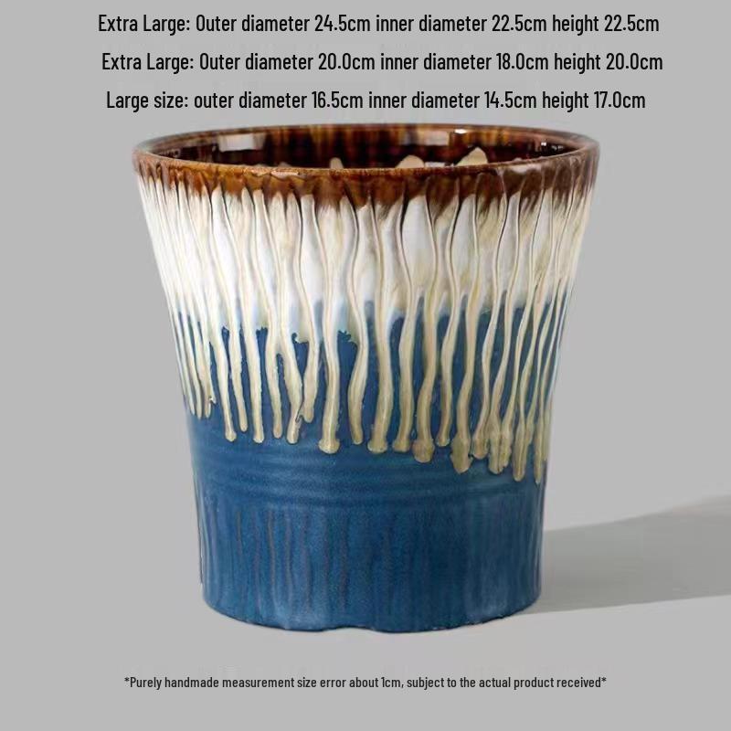 Nordic Style Large Ceramic Flower Pot for Money Tree, Pothos, and Clivia