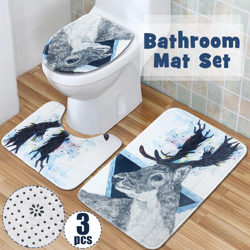Anti-Rutsch-Teppich WC-Sitzbezug für Badezimmer Durable Floor Mat Fußmatte Anti-Rutsch-Teppich WC-Sitzbezug für Badezimmer Durable Floor Mat Fußmatte