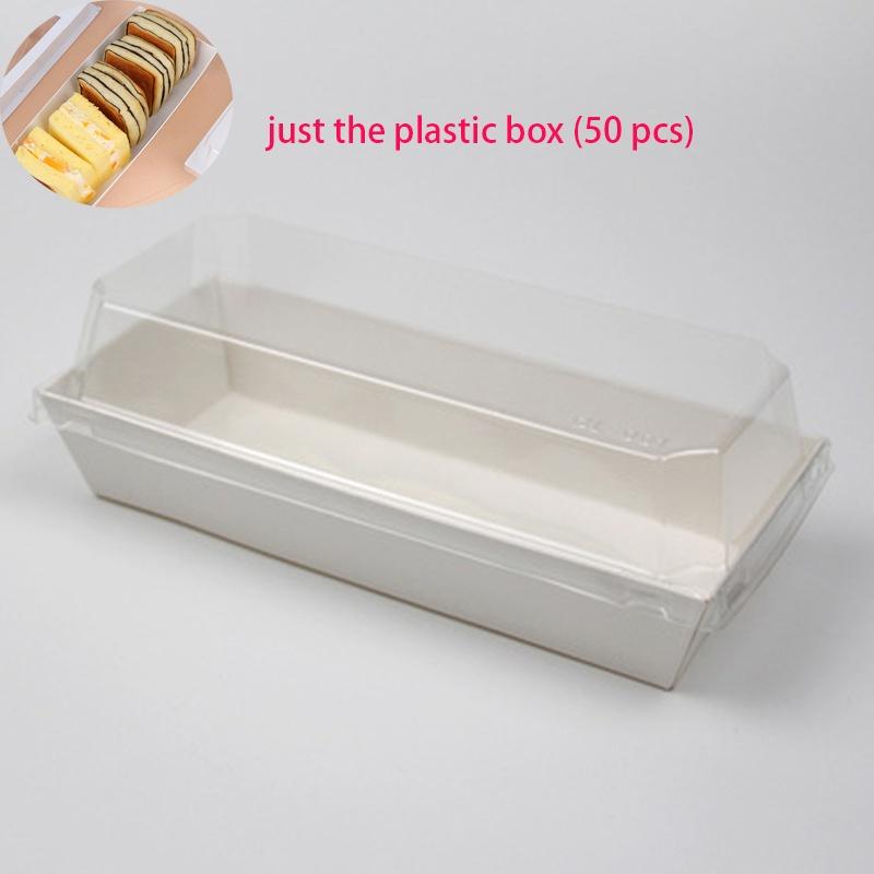 Hochwertige weiße Kartonschachtel für lange, quadratische Drei-Minuten-Papierschachtel, Schweinefleischflockenkuchen, kleiner Schalenkuchen, Eigelbkuchen, Blätterteig, Handtuchrollenbox