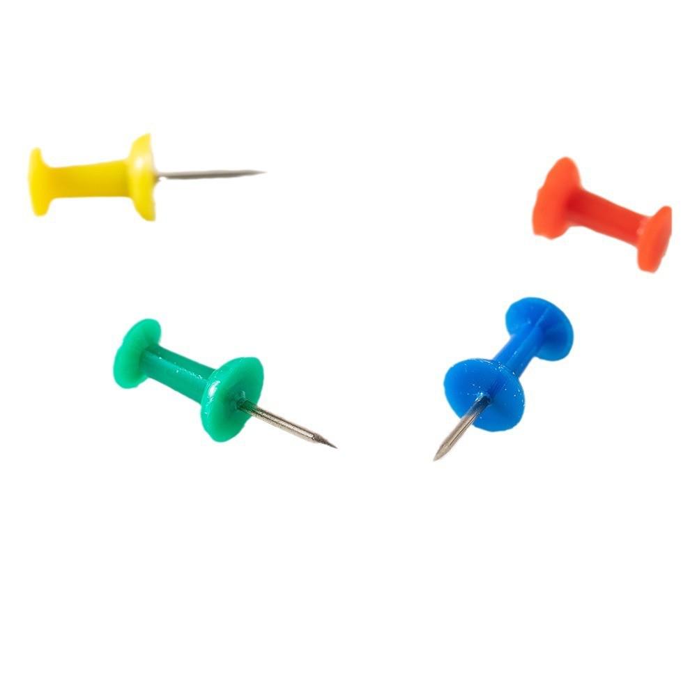 Colored Plastic Push Pins for Cork Boards and Office Use