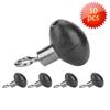 Attrezzatura da pesca da 10 pezzi/pacco Running Slider Bead Swivel Pulley Line Rig Nero.