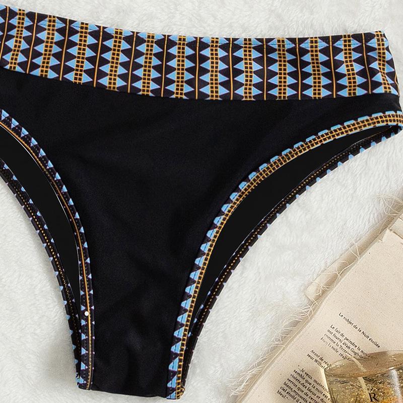 European & American Double Strap High Waist Bikini - 2025 Sexy Women's Swimwear