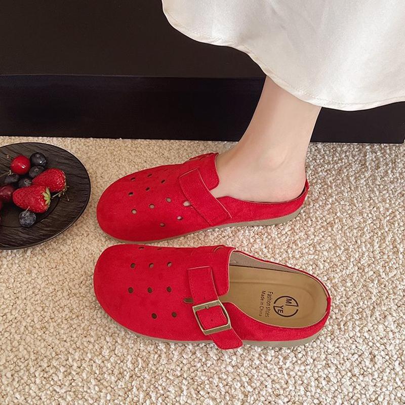 Fashion Shevalues 2025 Summer Women's Clogs Slippers With Adjustable Buckle Casual Outdoor Slides Soft Sole Comfortable Women's Sandals