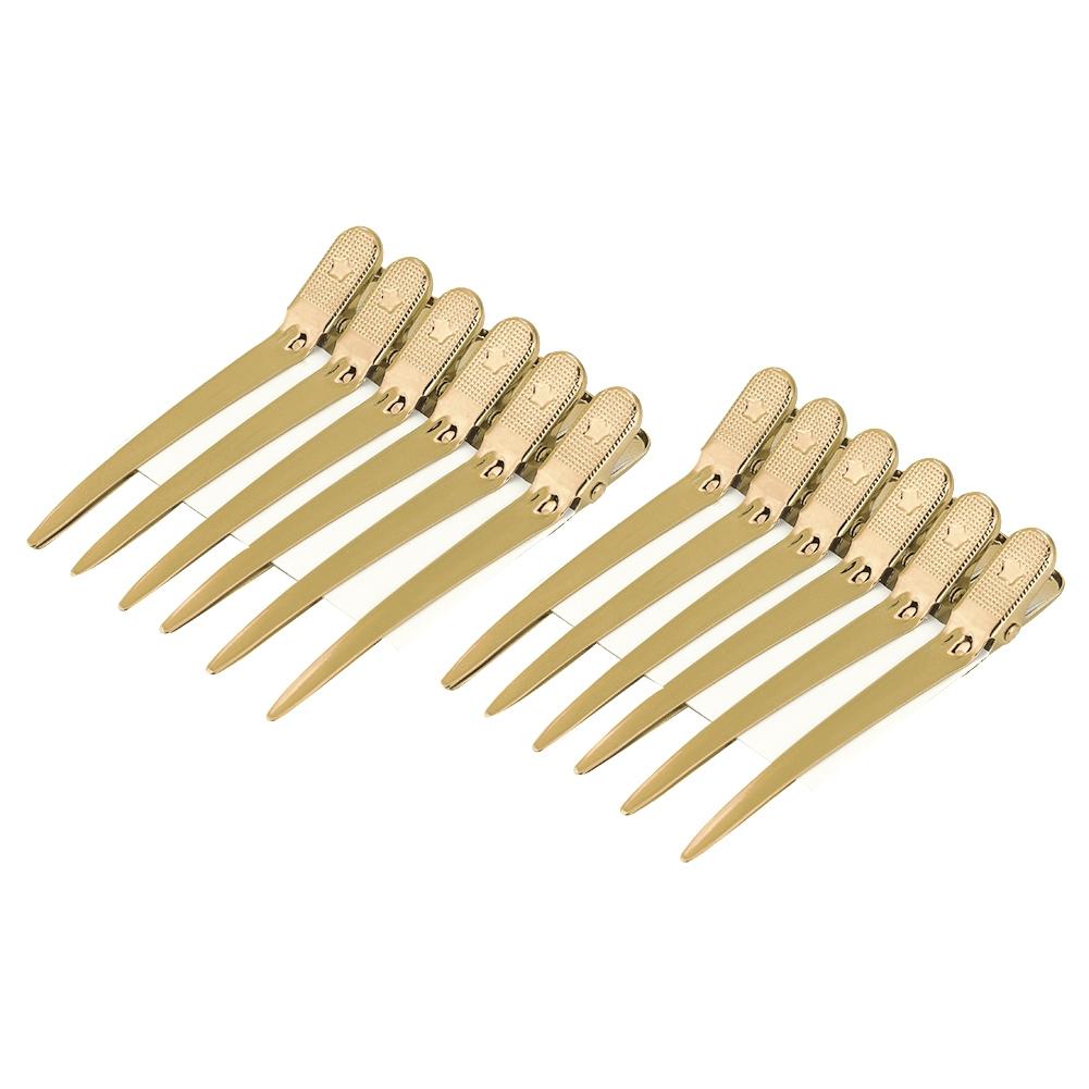 12pcs Box Hair Styling Clips Hairdressing Salon Sectioning Hairpins for Salon Styling 6 Colors