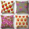 Crispy French Fries Cushion Cover Soft Pillow Cases for Home Bedroom Living Room Sofa