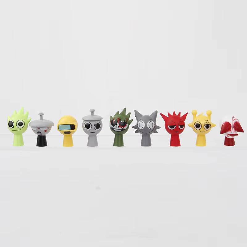 48pcs/Set Mini Sprunki Action Figure Toy Cartoon Movie Sprunki Wenda Model Doll Figurines Kids Gift