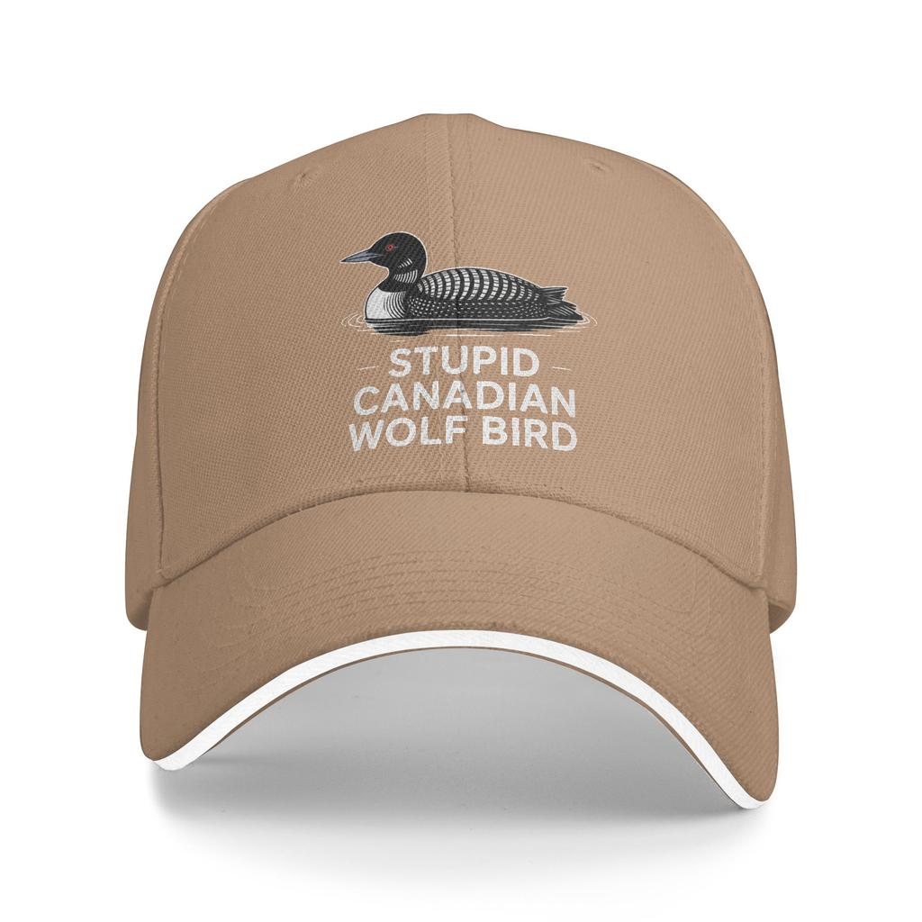 Stupid Canadian Wolf Bird Humor Baseball Cap  Trendy Hip Hop Hats Summer Unisex Men Outdoor Sports Snapback Cap