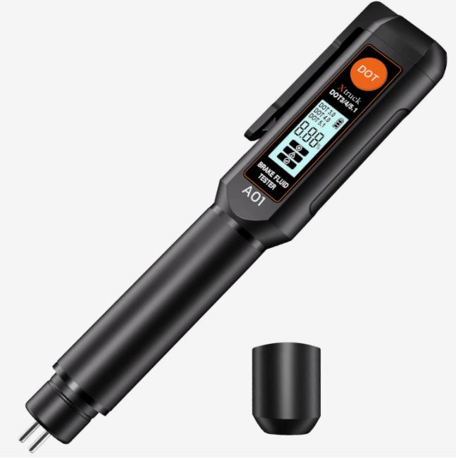 Electronic Brake FluidTester Pen Car OilMoisture Meters Displayscreen Indicator Light