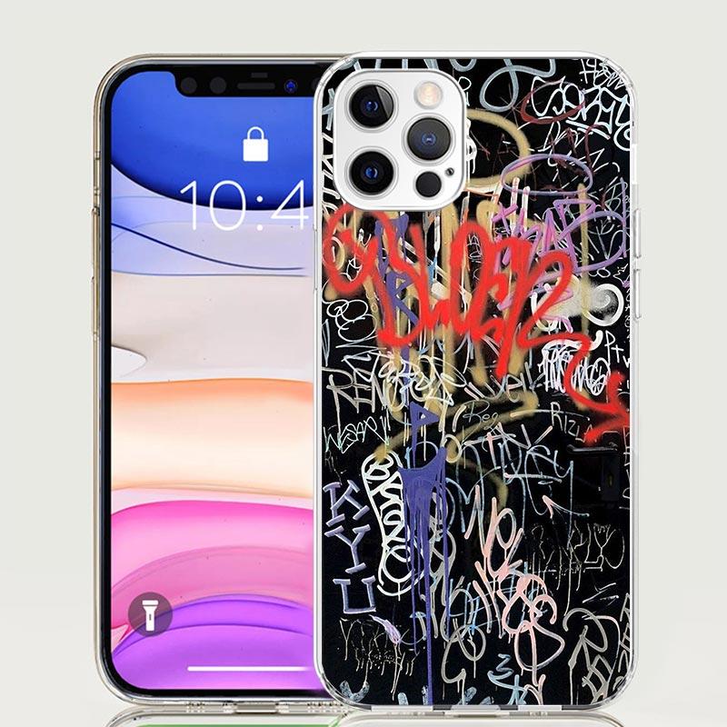 

Graffiti Fashion Cool Phone Case For iPhone 17 Air 16 15 Plus 11 14 Pro Max 13 Mini 12 7 8 + SE Pattern Art Customized Cover 17 iPhone 17 Pro Max
