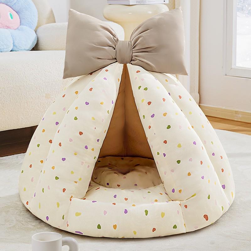 All-Season Semi-Closed Safe Pet Sofa Bed and Sleeping Pad