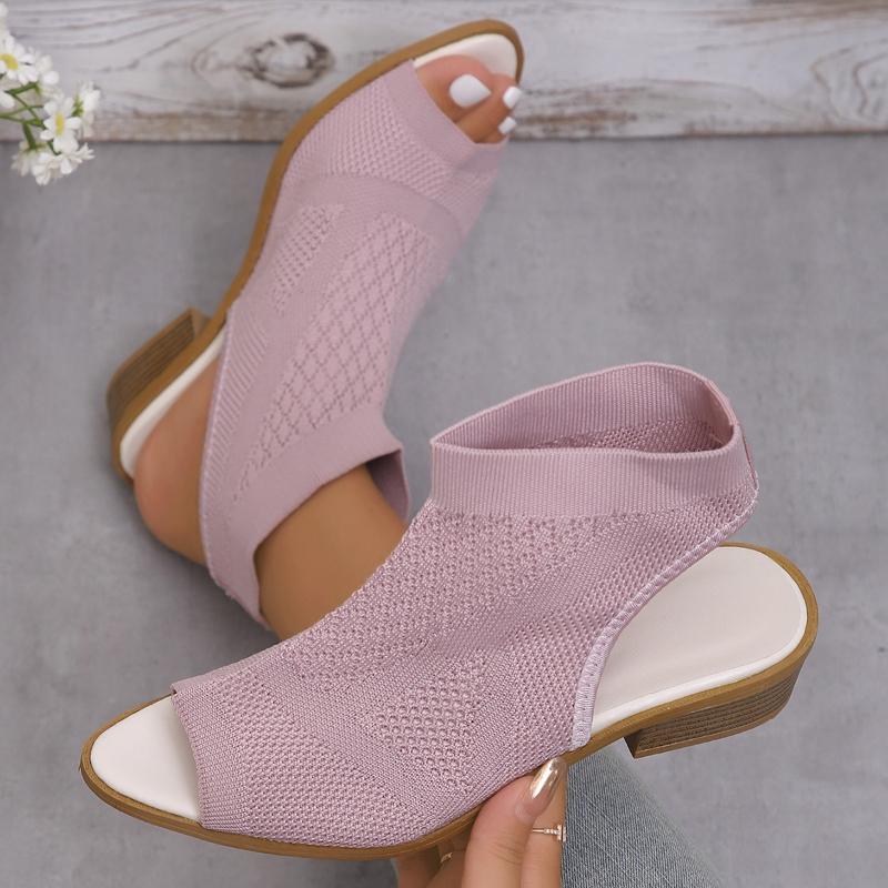 Fashion Fashion Versatile Woman Shoe Summer New Fish Mouth Shaped Womens Plus Size Sandals Anti Slip Women Hollow Out Cool Boots Zapatos