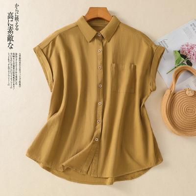Small Shirt Women's Summer 2025 New Fashion and Thin Casual Loose POLO Neck Shirt Temperament Top