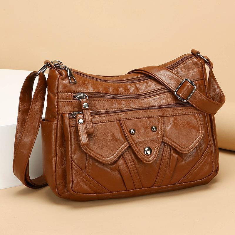 Vintage Large Capacity Single Shoulder Diagonal Cross Women's Bag