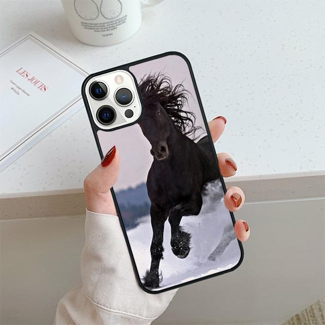 

Чехол для телефона с изображением бегущих лошадей для iPhone 17 Air 13 12 14 15 16 Чехол для Apple 14 15 16 Pro Max Plus Coque iPhone 17
