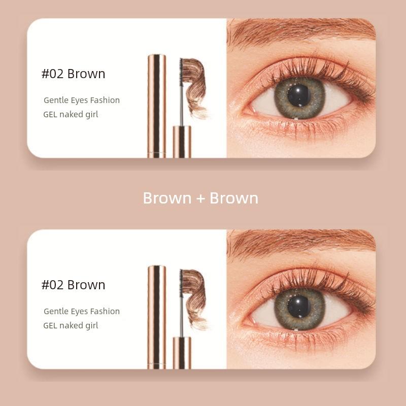 Xiaohongshu Grass Mascara Extremely Fine Bruch Head Lengthened Density Not Smudge Waterproof and Durable Curling Hair-Styling Student Makeup