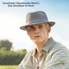 Mesh Western Cowboy Hat Breathable Jazz Fedora Hats New Roll Brim Cowgirl Cap  Outdoor Riding