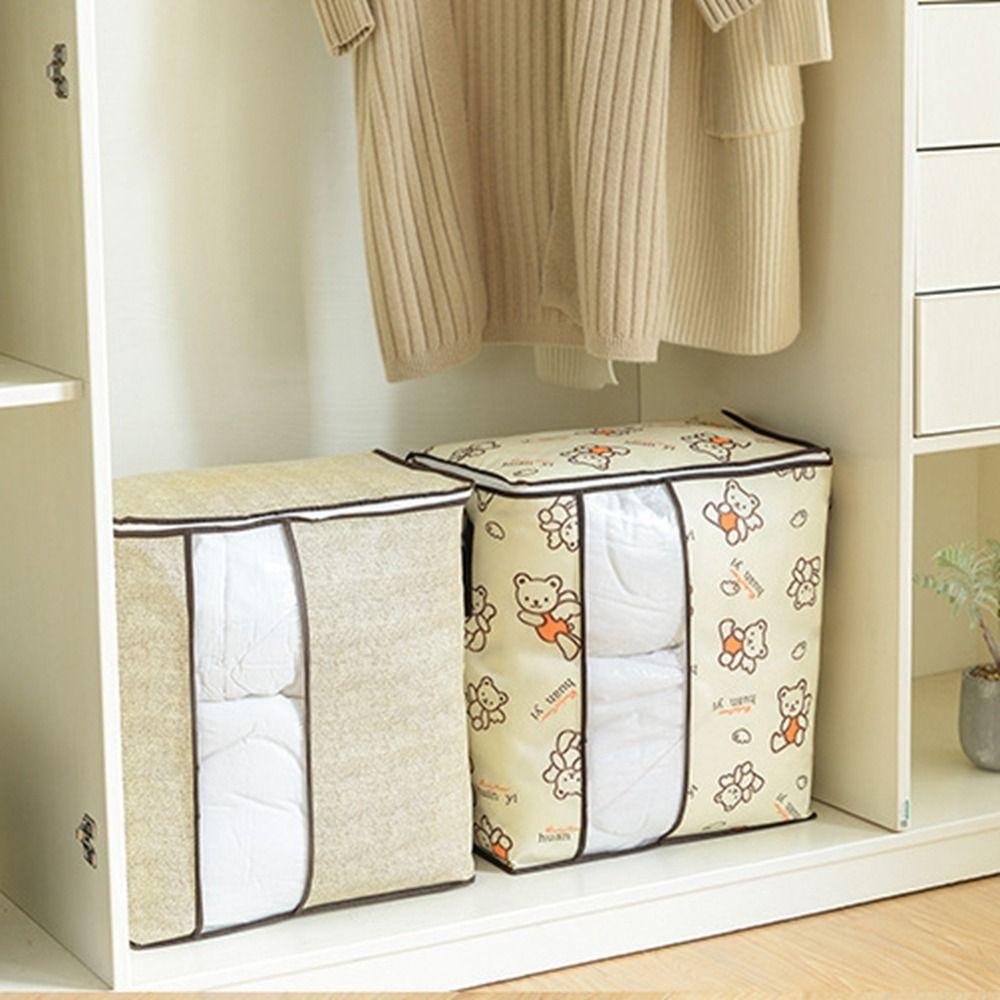 

Thickened Futon Storage Bag Non-Woven Fabric Quilt Storage Bag Clothing Sorting Organizer Wardrobe