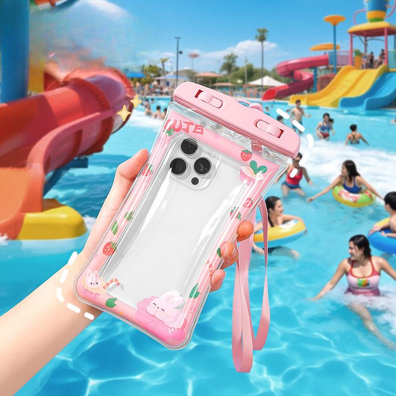 Waterproof Bag Touch Screen Swimming and RaftingWaterproof Sealed Low-hanging Neck Airbag Phone Case