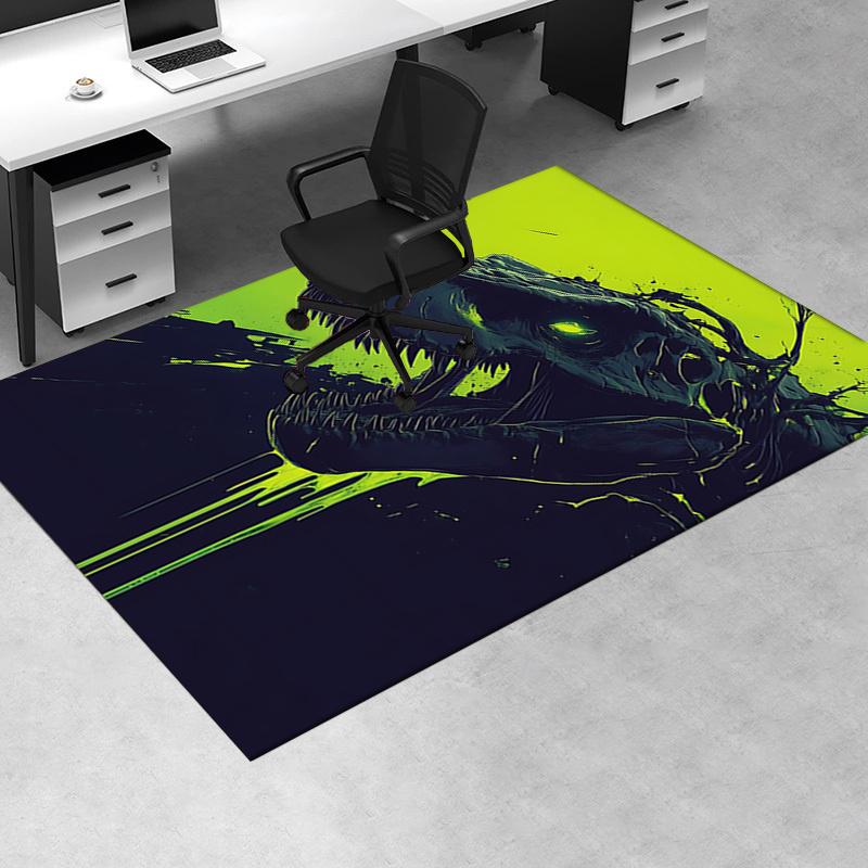 Charming Dinosaur Chair Mat Office Carpet for Home Decor, Sofa Rug Gift, Suitable for Bedroom, Living Room, Various Rooms