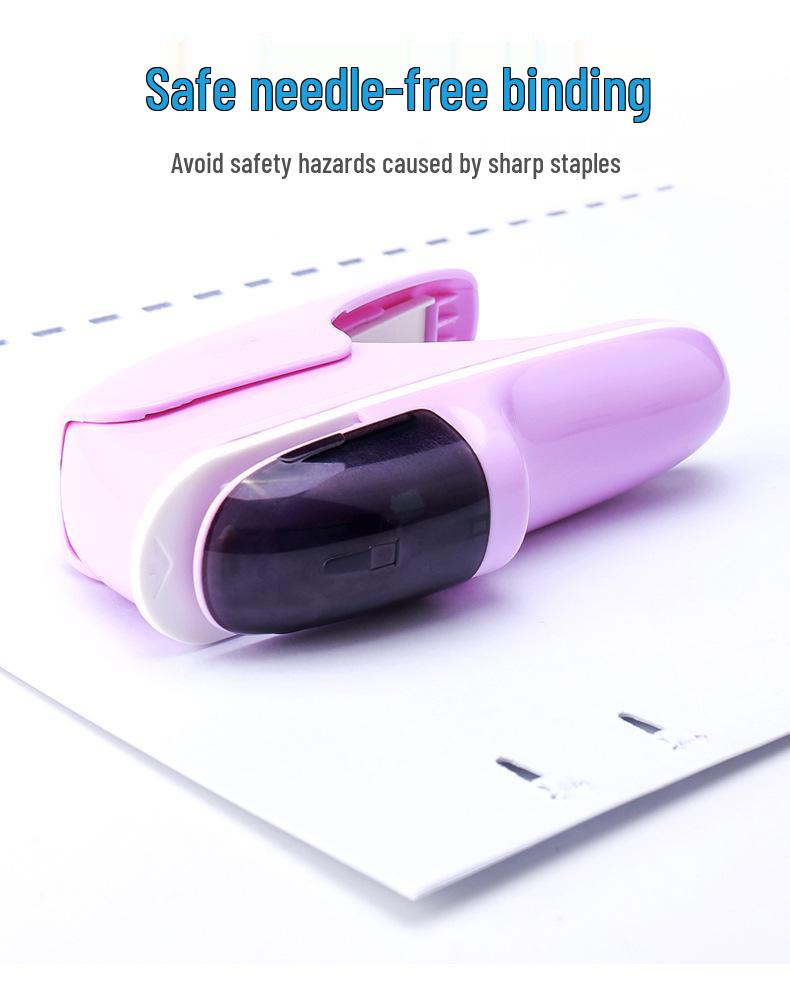 Kede You 5299 Staple-Free Labor-Saving Stapler for Office & Kids, Staples Up to 8 Pages