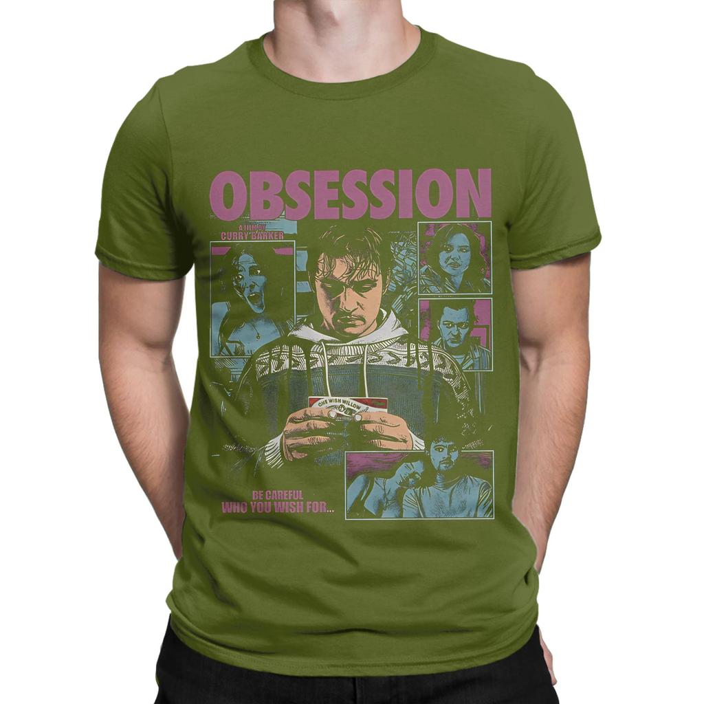 Obsession Movie poster Funny Graphic 100 Cotton TShirt Obsession Tops Tees For Unisex
