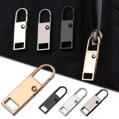 5pcs Replacement Detachable Sewing Kit Zipper Pull Metal Zip Zipper Slider Metal Zipper Head