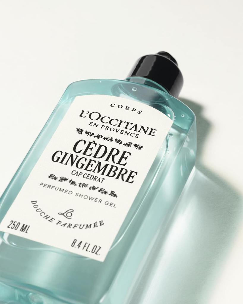 Cedar Gengemble Perfumed Shower Body Popular Gift for Men and Birthdays L'OCCITANE (Cedra Homme) Gel, 250mL, Wash, Women,