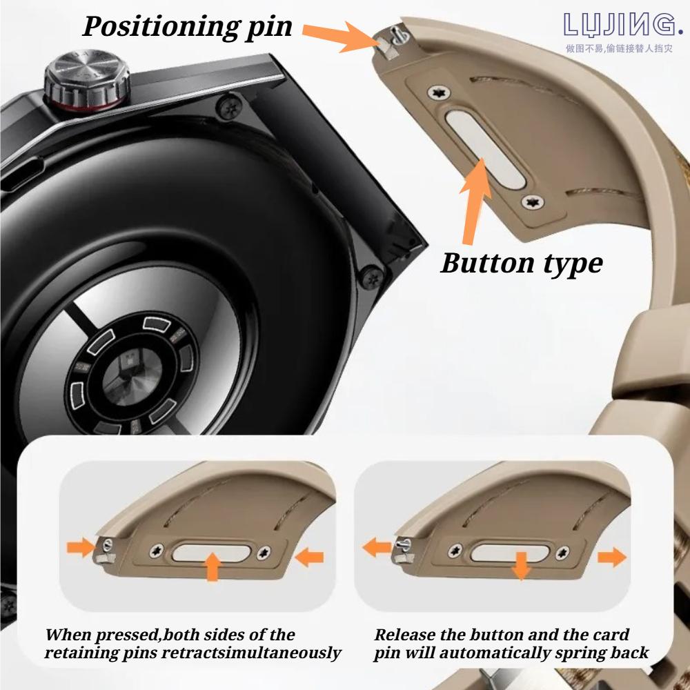 Silicone Nylon Strap For Huawei Watch GT6 Pro 46mm Official Replace Quick Release Band for Huawei Smart Watch GT 6 Pro Band Accessories