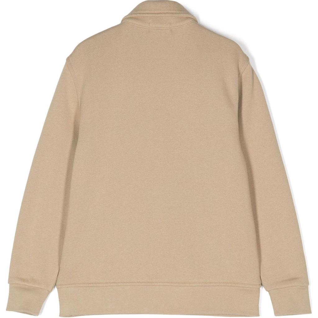 Polo Ralph Lauren Sweatshirt FW24 Einfarbig Logo Stickerei Polokragen Lässig Langarm Kinder Sweatshirt Khaki 322952467-002