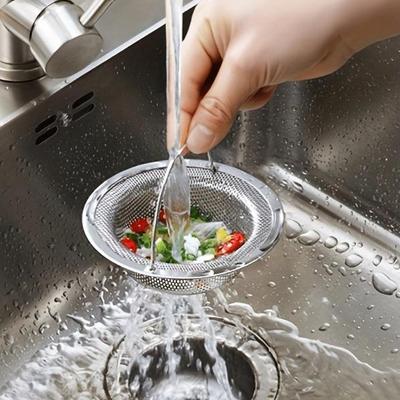 1/3/5 Durable Stainless Steel Vegetable Washing Sink Filter Screen Anti Blocking Device Basket Kitchen Sink Filter Screen