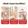 Foldable Wall Hook Rack Wave Shaped Multifunctional Storage Rack New Hanger Rack  Lingerie