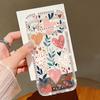 Pink Hearts Eye Pattern Diamond Case For iPhone 17 Pro Max Funda iPhone 16 Pro Max 15 14 13 11 Clear TPU Silicone Soft Cover