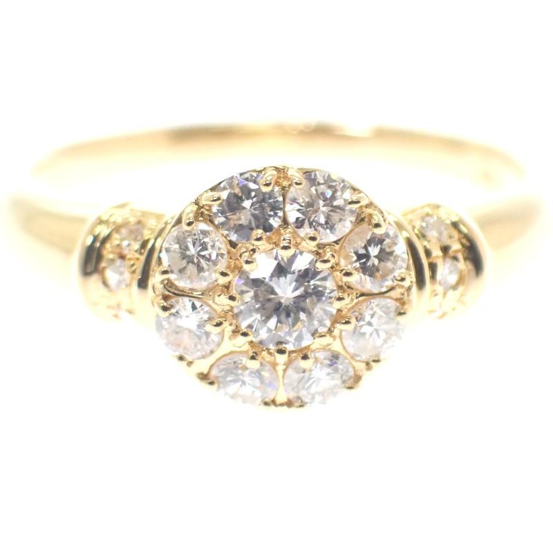 no brand  #13(JP Size) ring K18 yellow gold Women