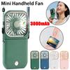 Mini Handheld Fan Folding USB Electric Fan with Phone Bracket Function 3000mAh Power Bank Hanging Neck Fan Home Appliance