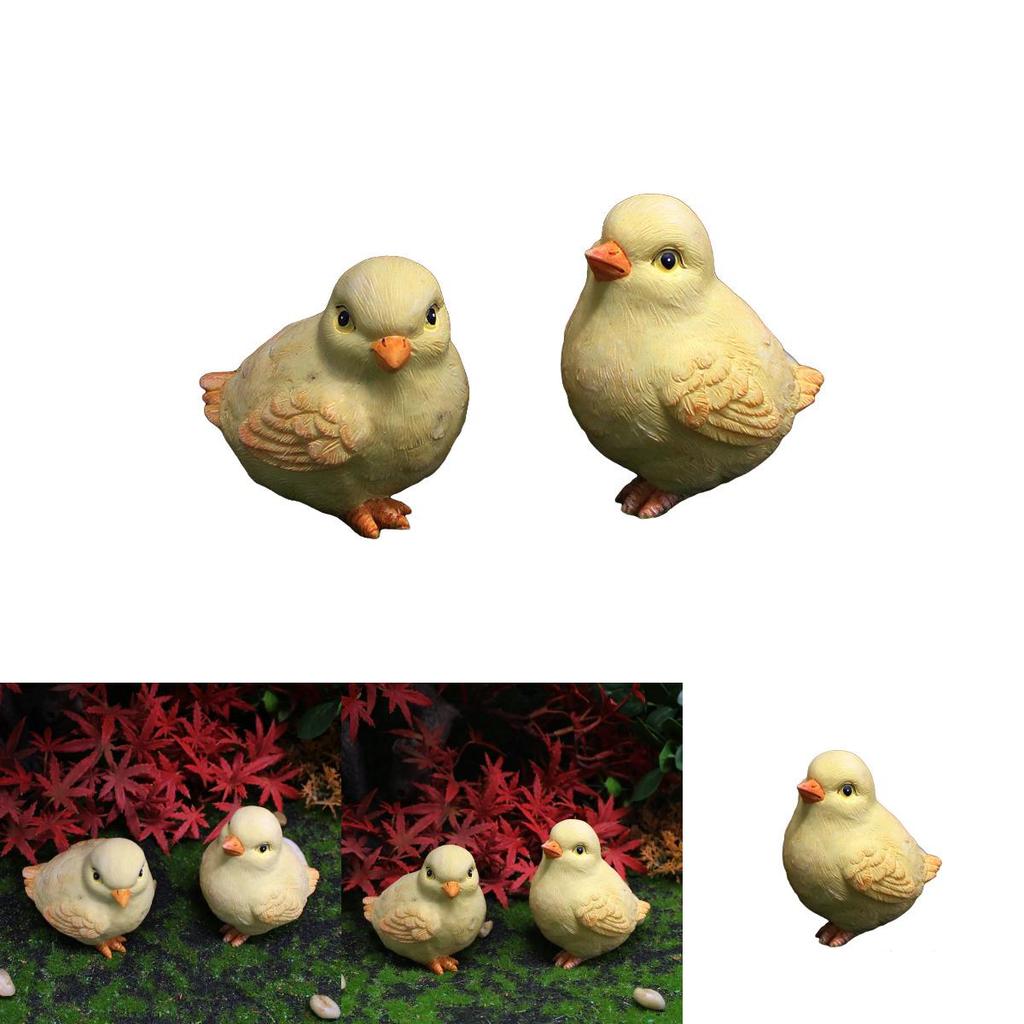 Spring Animal Resin Ornament With Adorable Chick For Garden Party And Celebration Use