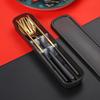 Stainless Steel Portable Tableware Korean Spoons Chopsticks Forks Set Student Office Worker Outdoor Travel Tableware Kitchen