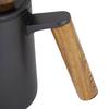 600 ml Mode Handtag i Rostfritt Stål Drip Kaffekanna Svanhals Pip Vattenkokare;Svart: