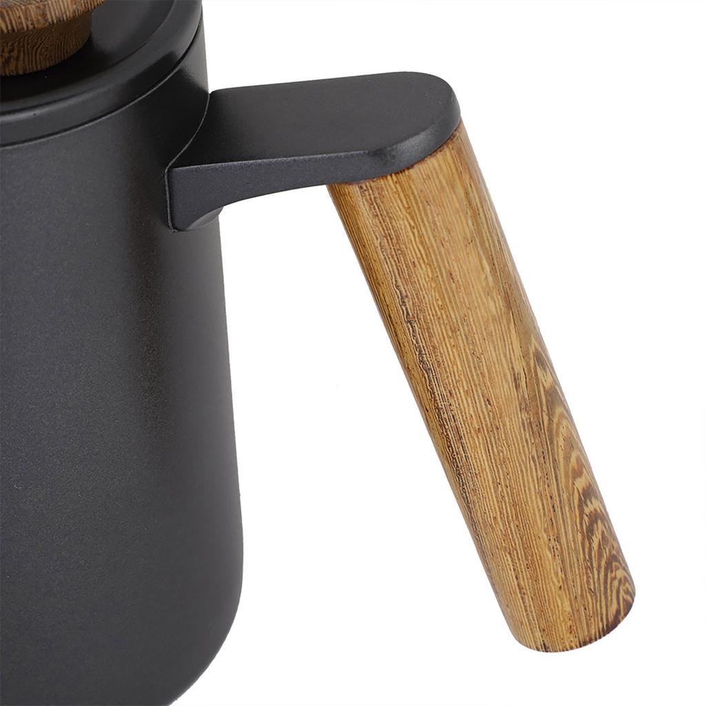 600 ml Mode Handtag i Rostfritt Stål Drip Kaffekanna Svanhals Pip Vattenkokare;Svart: